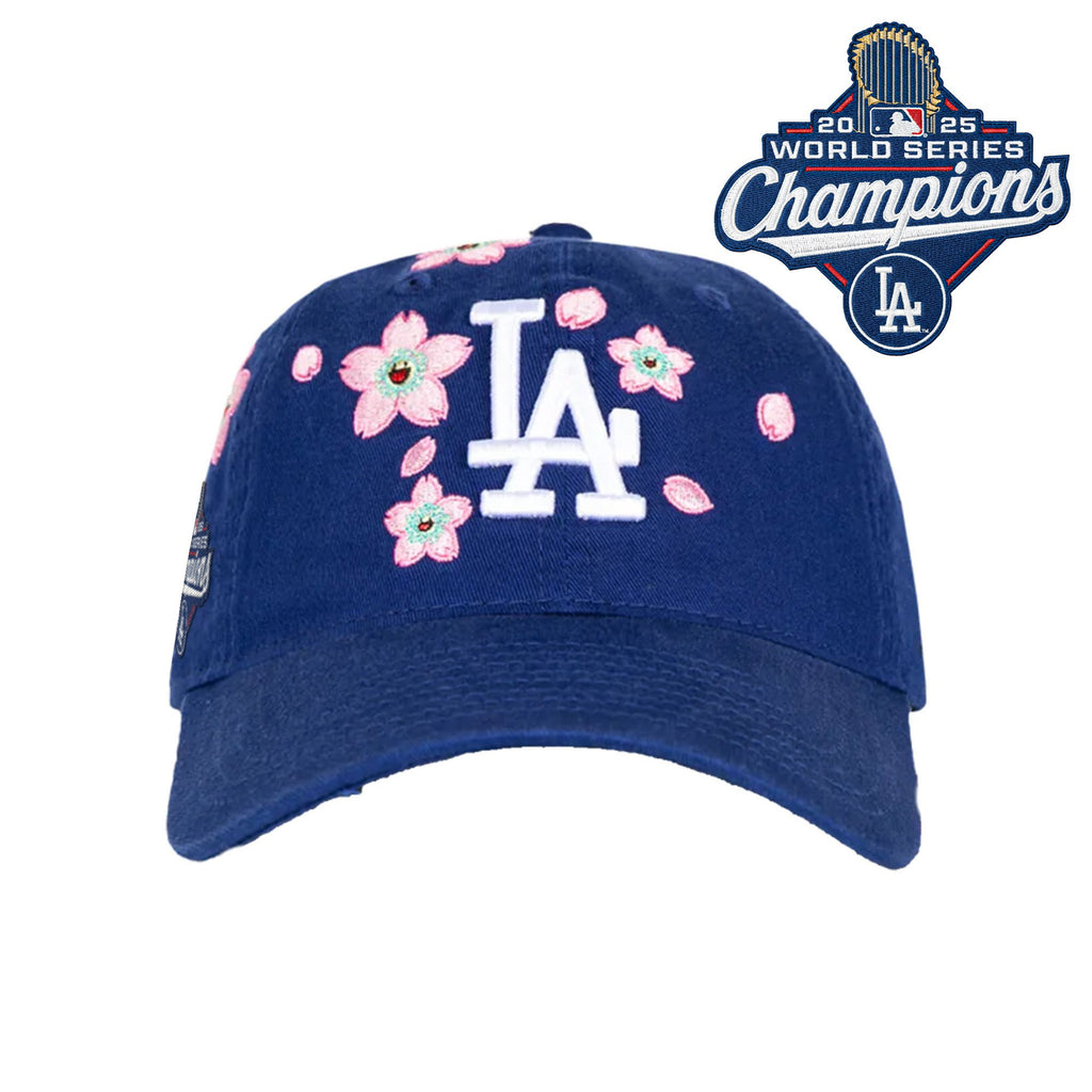 Los Angeles Dodgers 2025 World Series Champions x Tokyo Series Strapback Hat - Embroidered