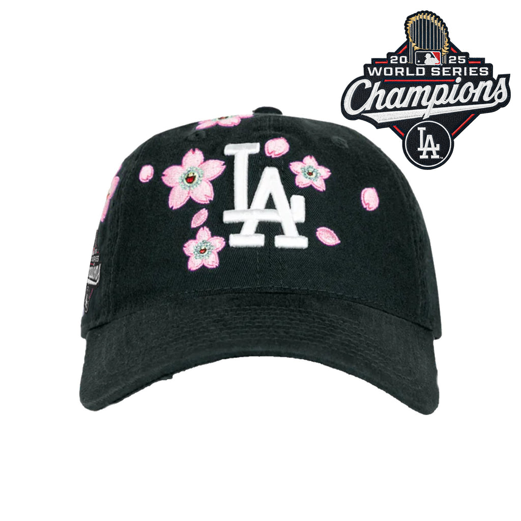 Los Angeles Dodgers 2025 World Series Champions x Tokyo Series Strapback Hat - Embroidered