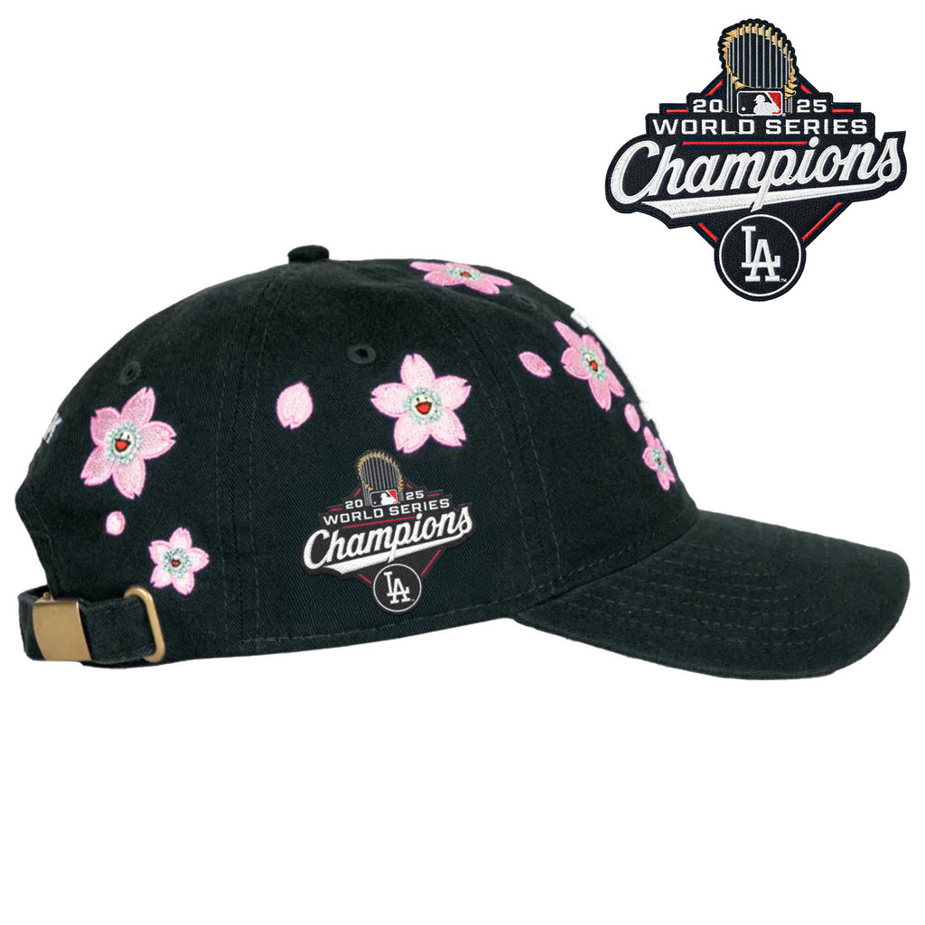 Los Angeles Dodgers 2025 World Series Champions x Tokyo Series Strapback Hat - Embroidered