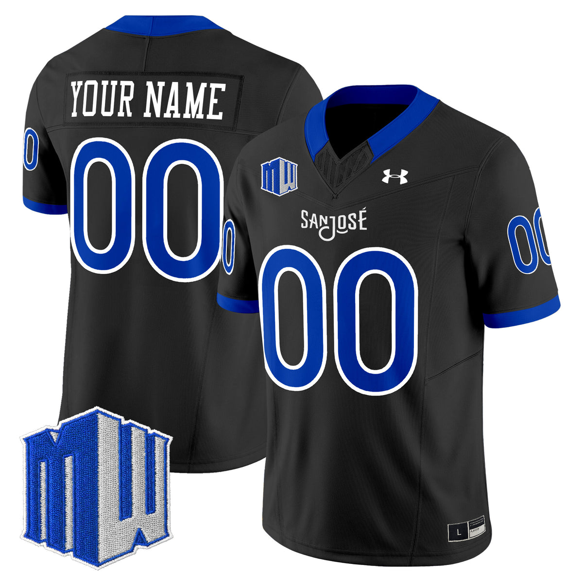 San José State Spartans 2025 Vapor Limited Custom Jersey - All Stitched