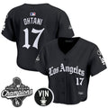Women's Dodgers 2025 World Series Champions Crop Top Baseball Jersey - LA Gothic Edition - All Stitched