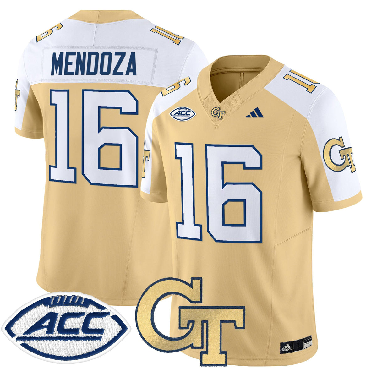 Men's Georgia Tech Yellow Jackets 2025 Vapor Limited Jersey - All stitched