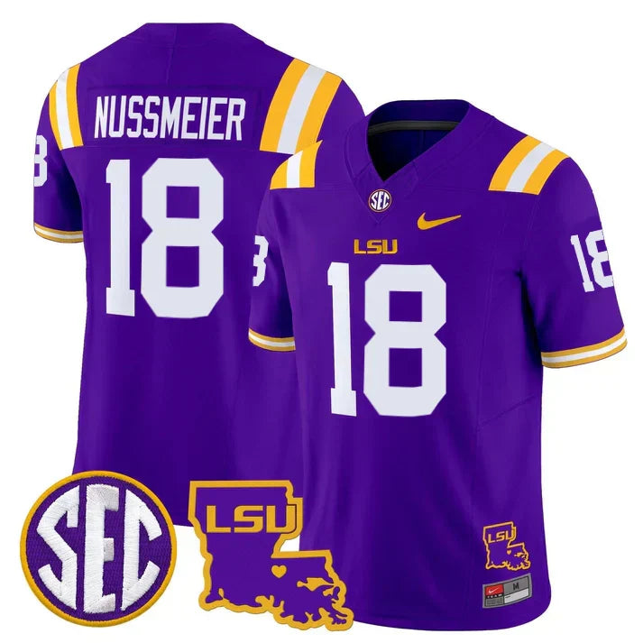 LSU 2025 Louisiana Patch Vapor Limited Jersey