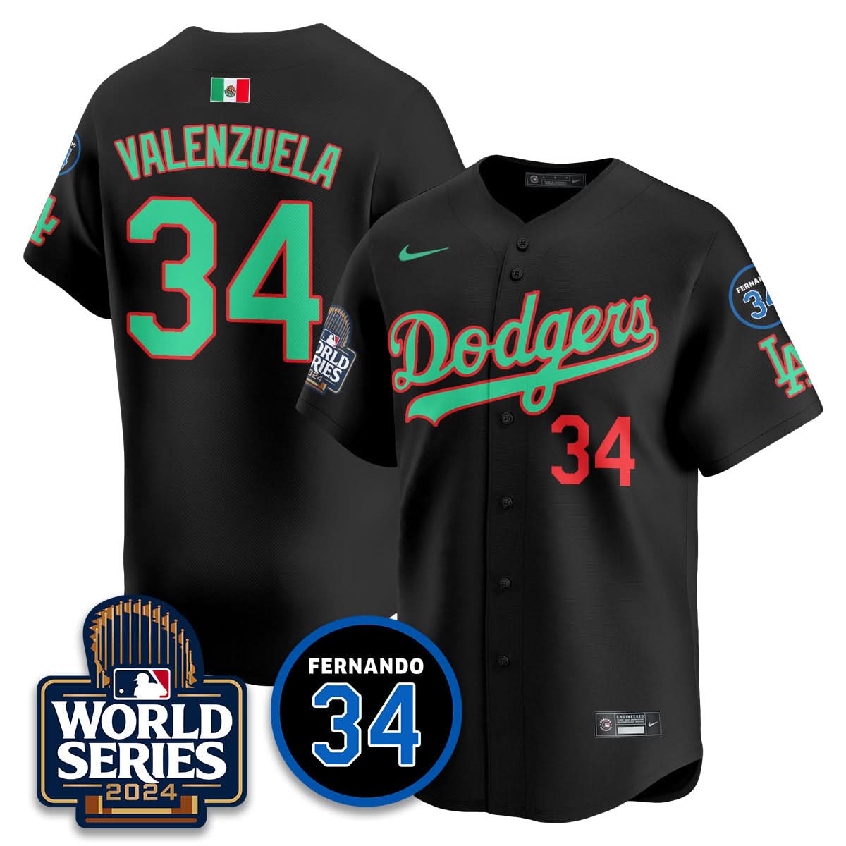 LAD Mexico World Series Jersey - Stitched