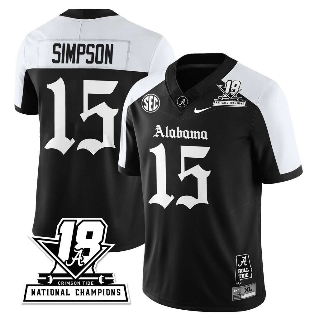 BAMA 18x-Time National Champions Gothic Vapor Limited Jersey