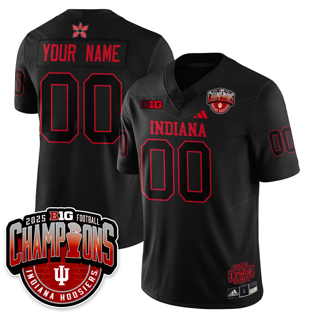IND Stranger Things Vapor Limited Football Custom Jersey - Big 10 Champions