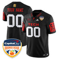 Custom TTU Vapor Limited Football Jersey - Orange Bowl - Stitched