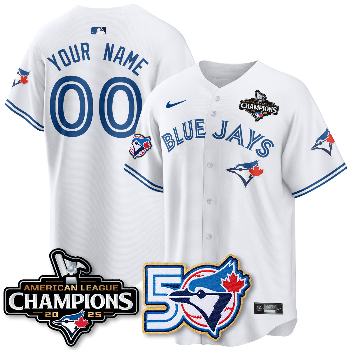 TOR 2025 American League Champions Vapor Limited Jersey - 50th Season - Stitched
