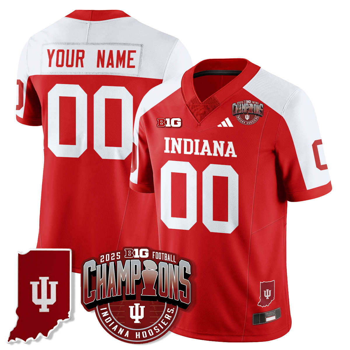 IND Vapor Limited Football Custom Jersey - Big 10 Champions - Stitched