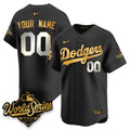 LAD 2025 World Series Gold Custom Jersey - Stitched