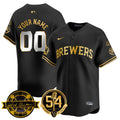 MB Jersey - Bob Uecker, 54th Seasons for Brewers Custom Jersey - Stitched