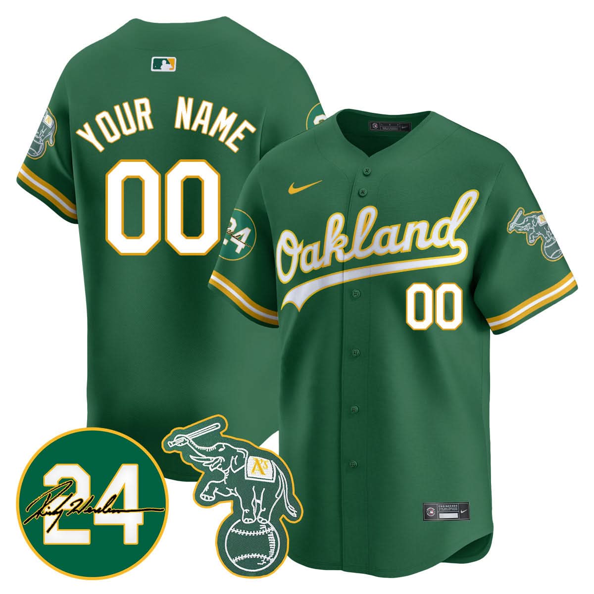 OA 2024 Ricky Henderson Memorial Custom Jersey - Stitched