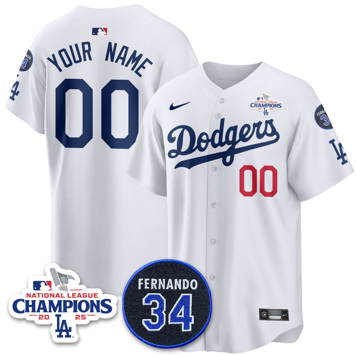 LAD 2025 NL Champions Jersey - Stitched