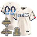 LAD Gold Collection Stadium Vapor Limited Custom Jersey - Back to Back 9x Champs - Stitched