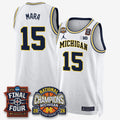 MICH Men's Basketball National Champions Big Text Limited Vapor Jersey - Stitched