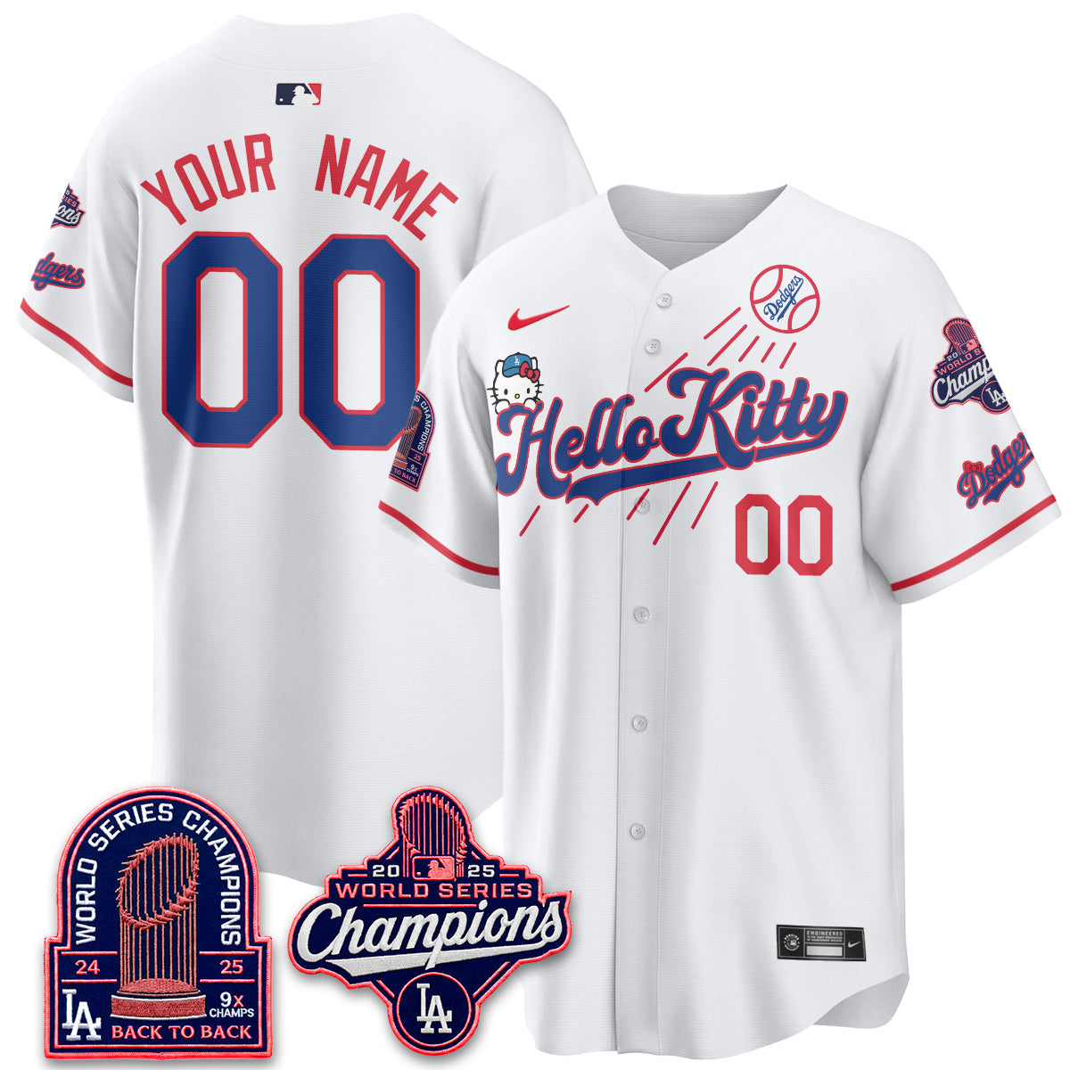 LAD x Hello Kitty Night 2026 Vapor Custom Jersey - Stitched - V3