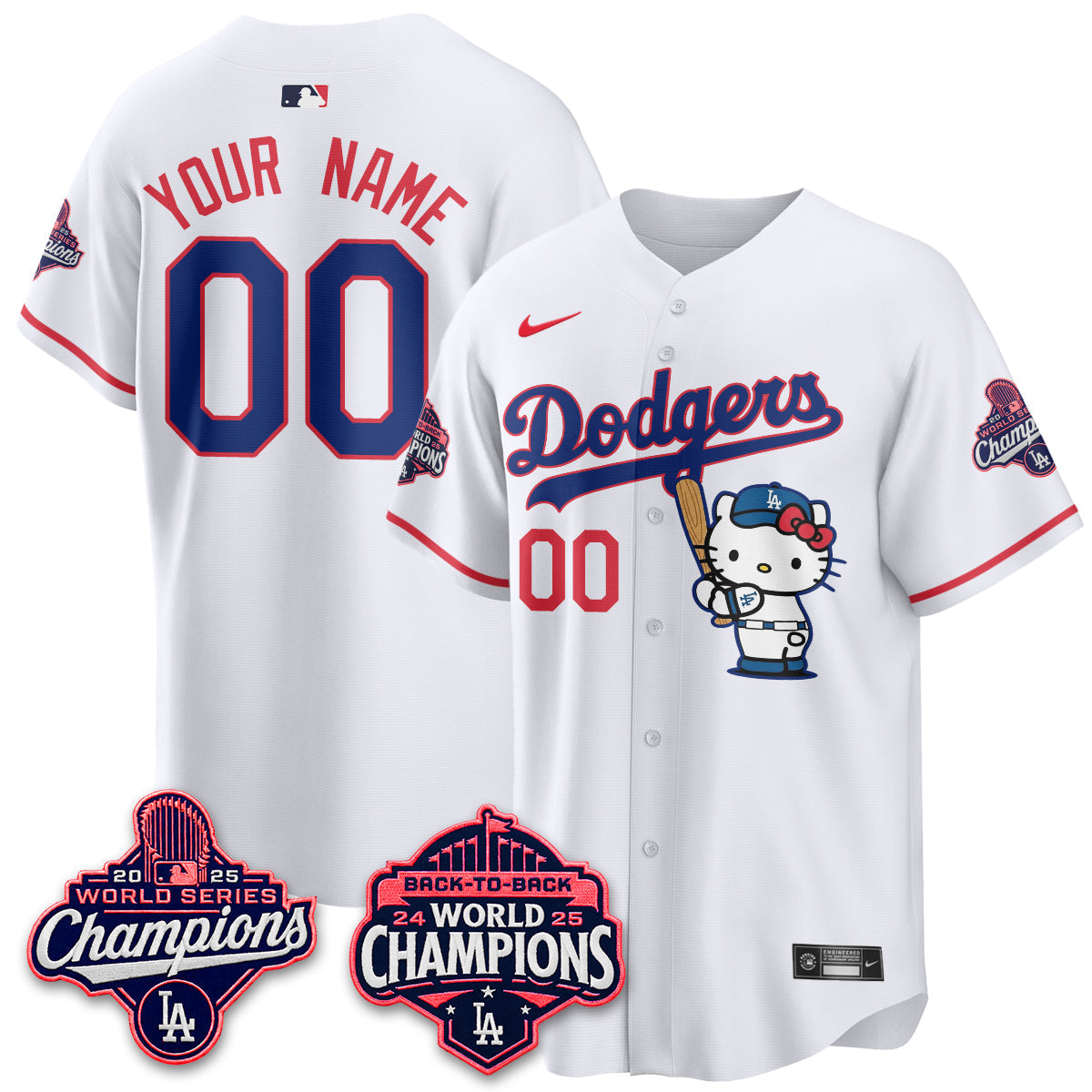 LAD x Hello Kitty Night 2026 Vapor Custom Jersey - Stitched