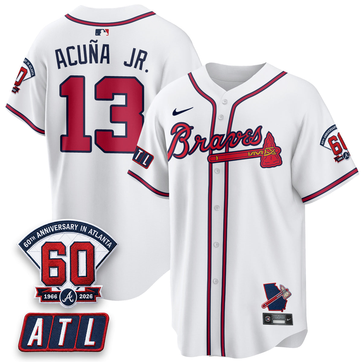 ATL 2026 60th Anniversary Vapor Limited Jersey - Stitched
