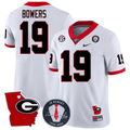 GB 2024 Vince Dooley Patch & Georgia State Map Jersey