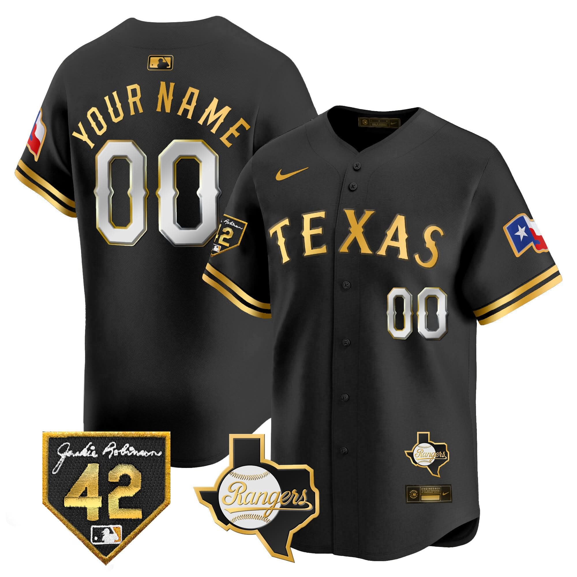 TR 2024 Jackie Robinson Patch Vapor Premier Limited Custom Jersey - Stitched