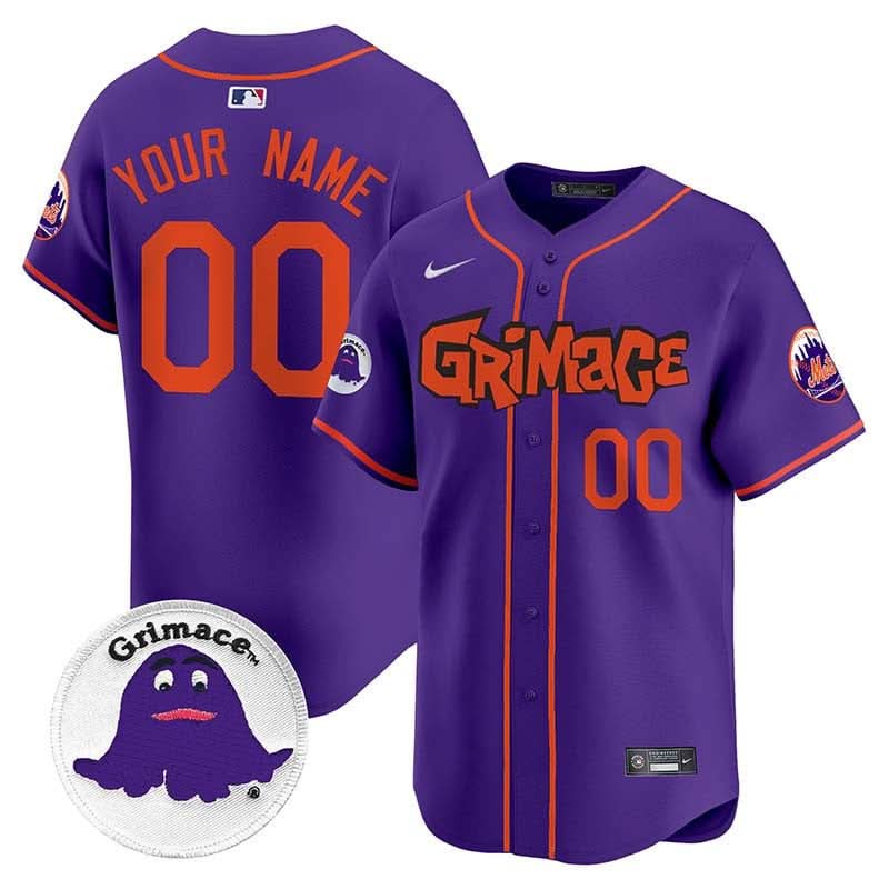 NYM Grimace Vapor Premier Limited Custom Jersey V2 - Stitched