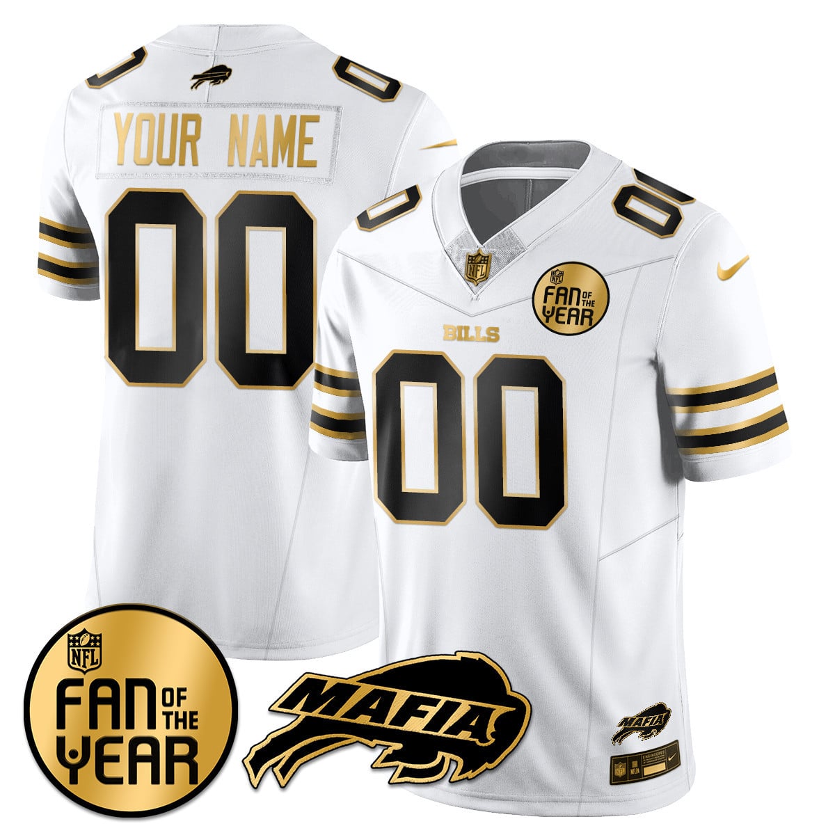 Women's Buffalo Bills "Fan Of The Year" Jersey - All Stitched