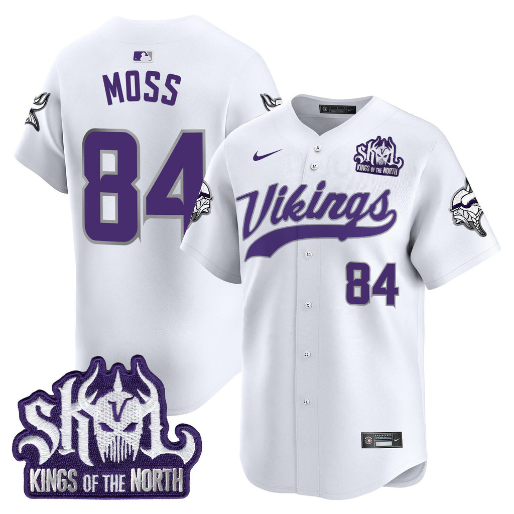 Men's Minnesota Vikings King Of The North Patch Vapor Premier Limited Jersey - All Stitched