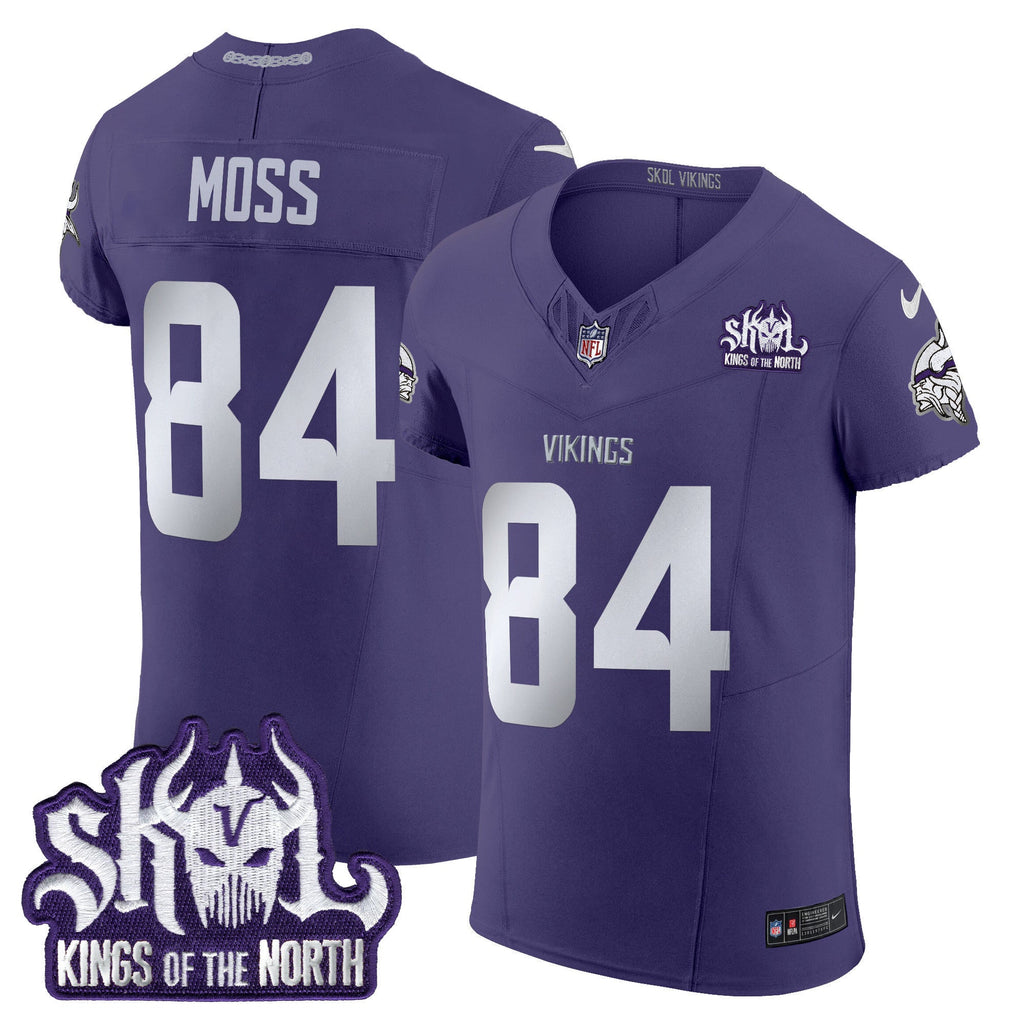 Men's Minnesota Vikings 2024 Winter Warrior Skol Patch Vapor Elite Jersey - All Stitched